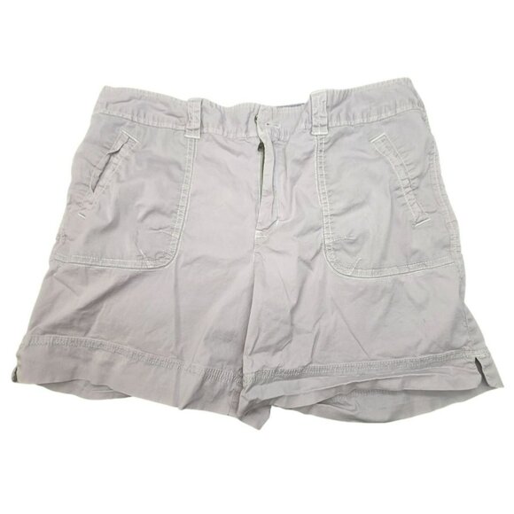 Eddie Bauer Womens Shorts Gray Cotton/Spandex  Size 14 JJ4018 - Picture 1 of 7